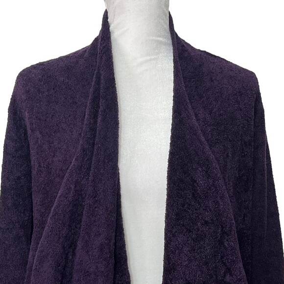 Barefoot Dreams Calypso 436 Cascade Cardigan Size S/M Women's Purple Bamboo - Picture 3 of 11